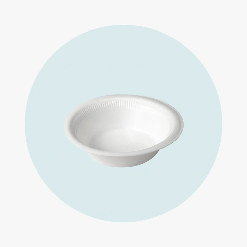 White Foam Bowls