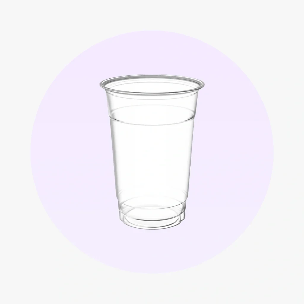 16 oz Clear PET Plastic Cups (98mm)
