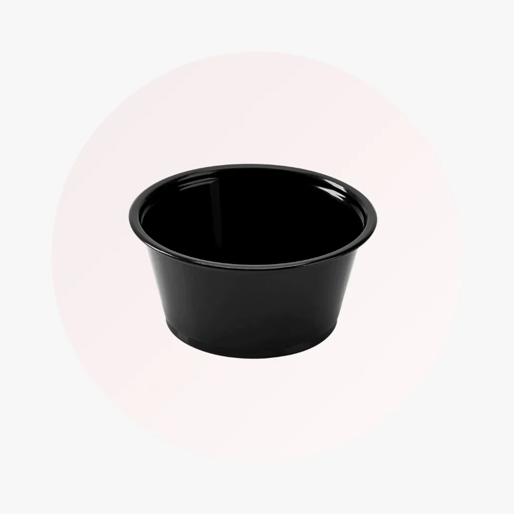 3.25 oz Black Souffle Cups
