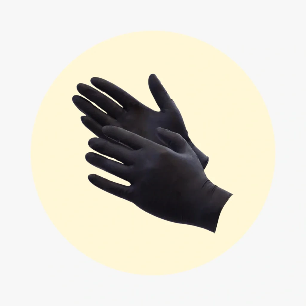 4 Mil Black Nitrile Gloves - Extra Large