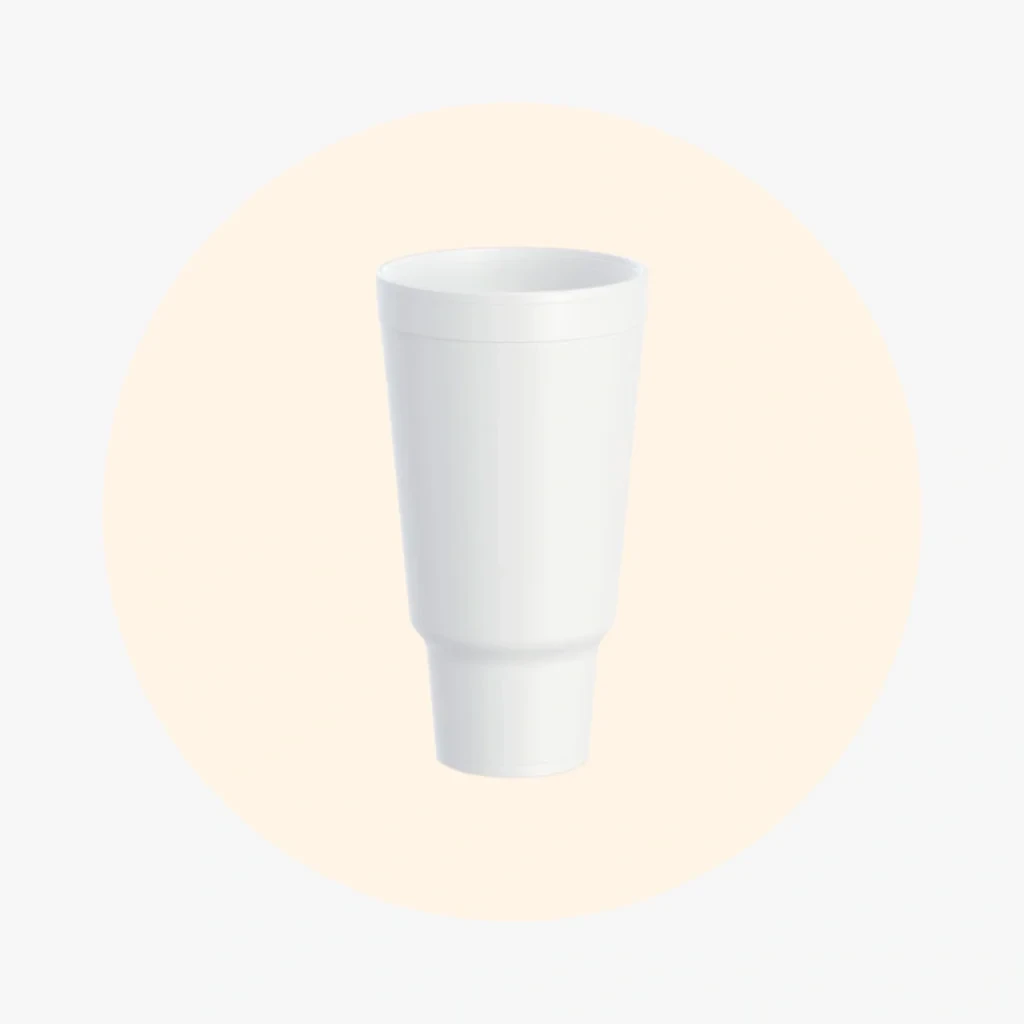 44 oz Foam Cups Pedestal Based