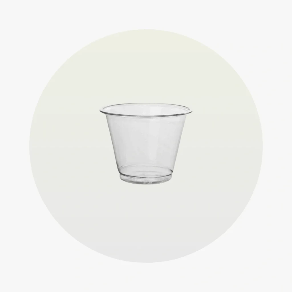 9 oz Clear PET Plastic Cups (92mm)