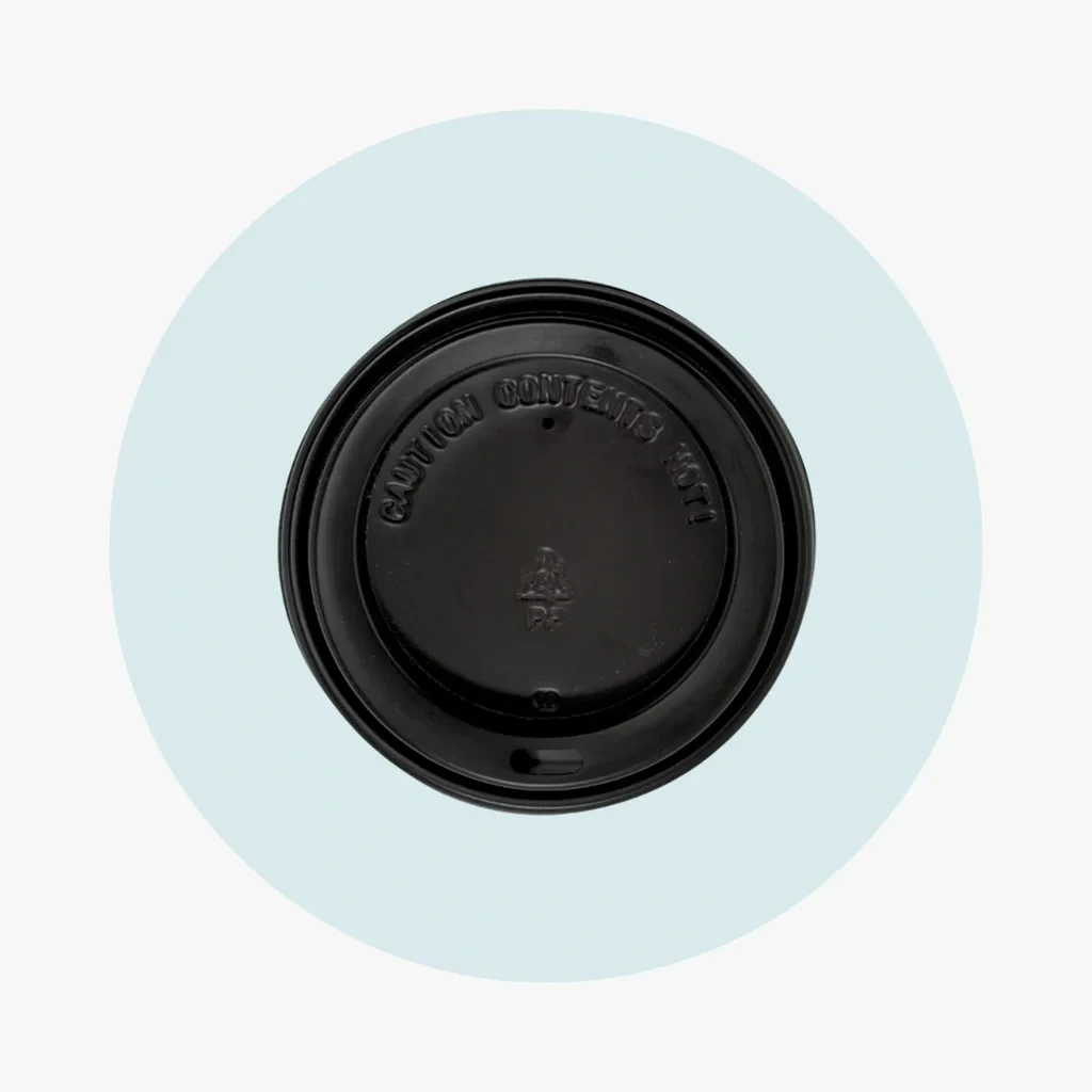 Black Lids For 12-20 oz Paper Cups
