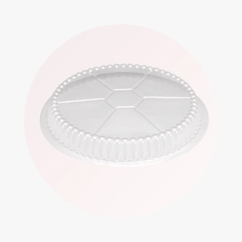 Dome Lids For 8" Round Aluminium Containers