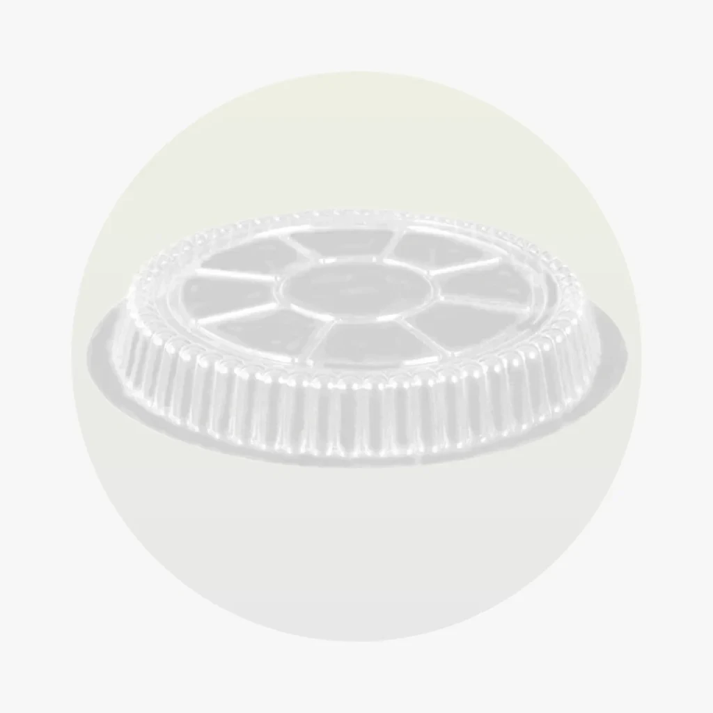 Dome Lids For 9" Round Aluminium Containers