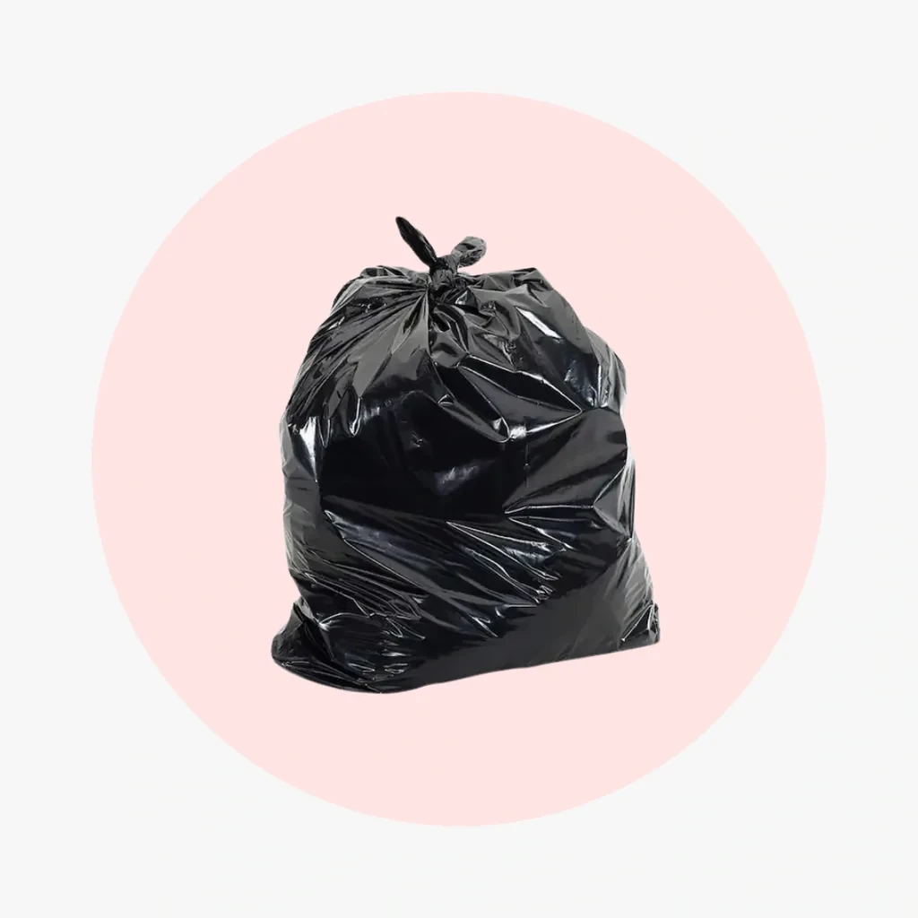 Heavy Duty 58-60 Gallon Trash Bag - Black